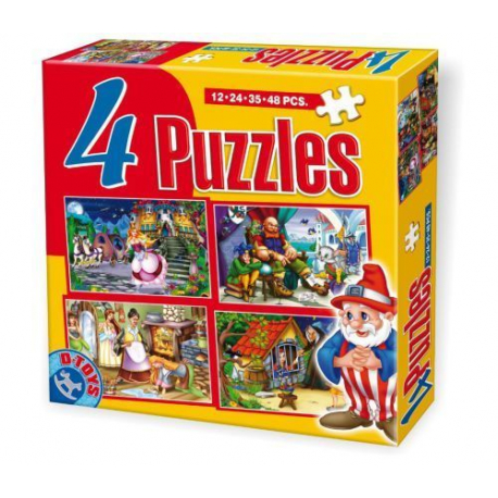 D-Toy puzzle Fairy Tales 4u1