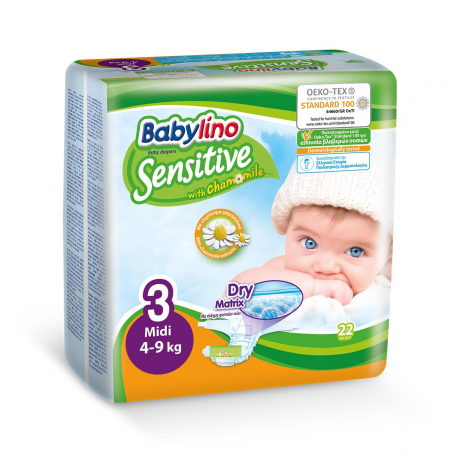 Babylino pelene Sensitive Midi:3 4-9kg 22kg