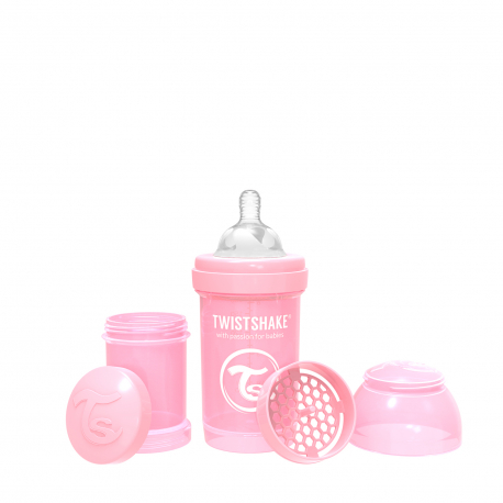 Twistshake anti-colic flaica Pastel Pink 180ml