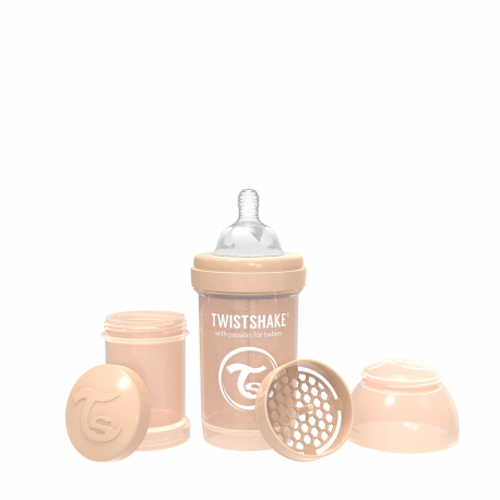 Twistshake anti-colic flaica Pastel Beige 180ml