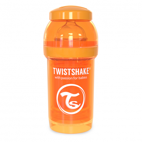 Twistshake anti-colic flaica Pastel Orange 180ml