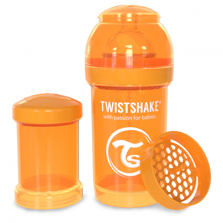 Twistshake anti-colic flaica Pastel Orange 180ml