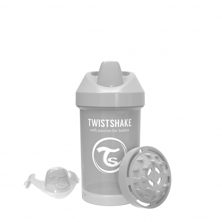 Twistshake dečija flaica Pastel Grey 300ml 8m+