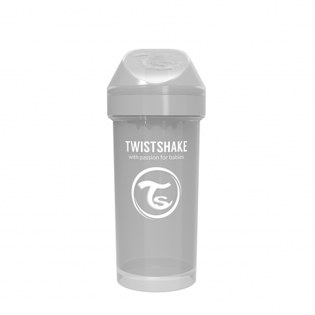 Twistshake dečija flaica Pastel Grey 360ml 12m+