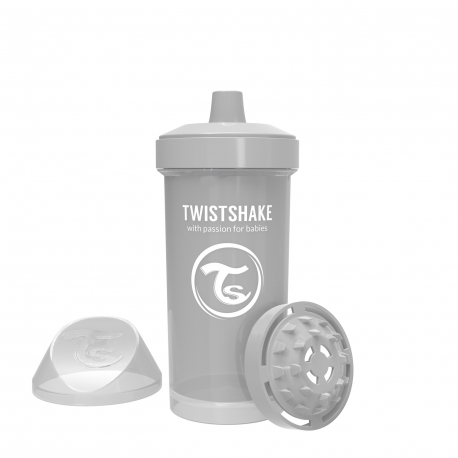 Twistshake dečija flaica Pastel Grey 360ml 12m+