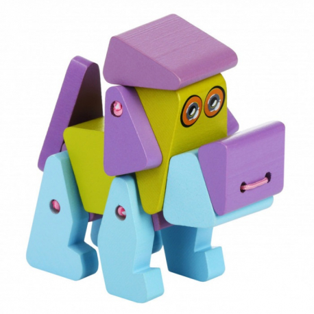 Cubika drvena igračka-Pas akrobata